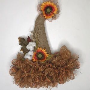Fall/Thanksgiving Scarecrow Wreath/Door Hanger 🍁